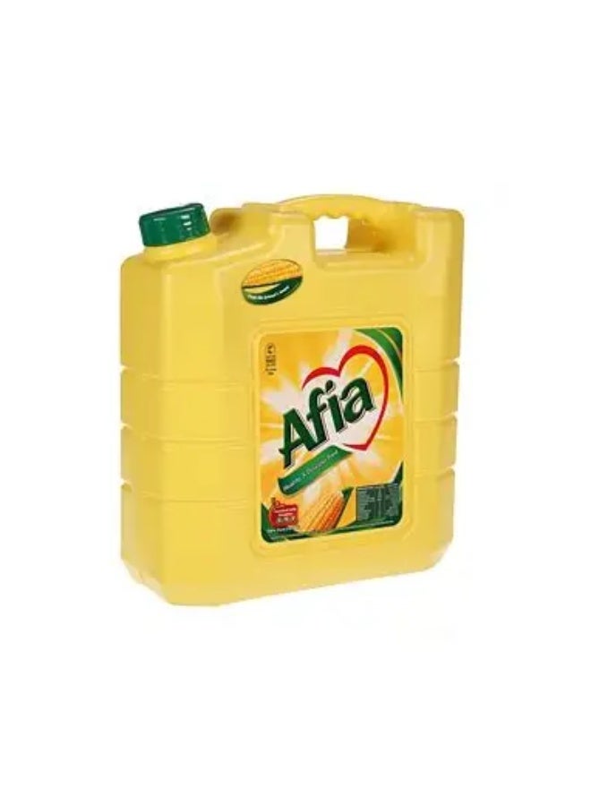 عافية زيت الذرة أفيا 9 لترات – زيت طبخ نقي وخفيف، خالٍ من الكوليسترول، عبوة بحجم عائلي - Image 2